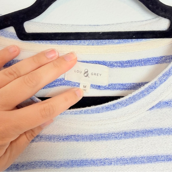 Lou & Grey Blue and Cream Striped Dress - Picture 5 of 9